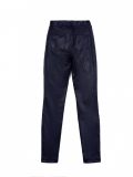 Dikke wet leatherlook tregging met echte achterzakken