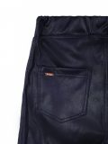 Dikke tregging met leatherlook effect in de kleur marino