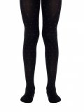 50 denier panty kind zwarte kleur met stippen Conte Nadin