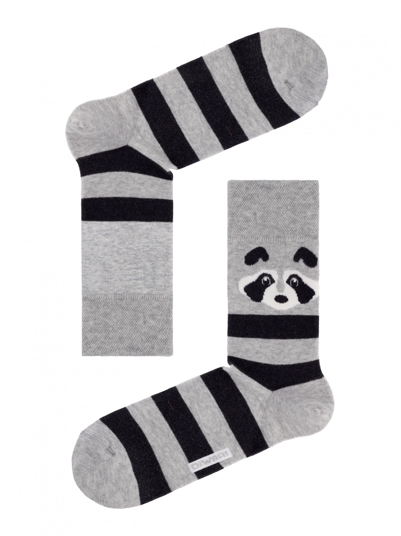 panda sokken heren grijs Diwari Happy 060