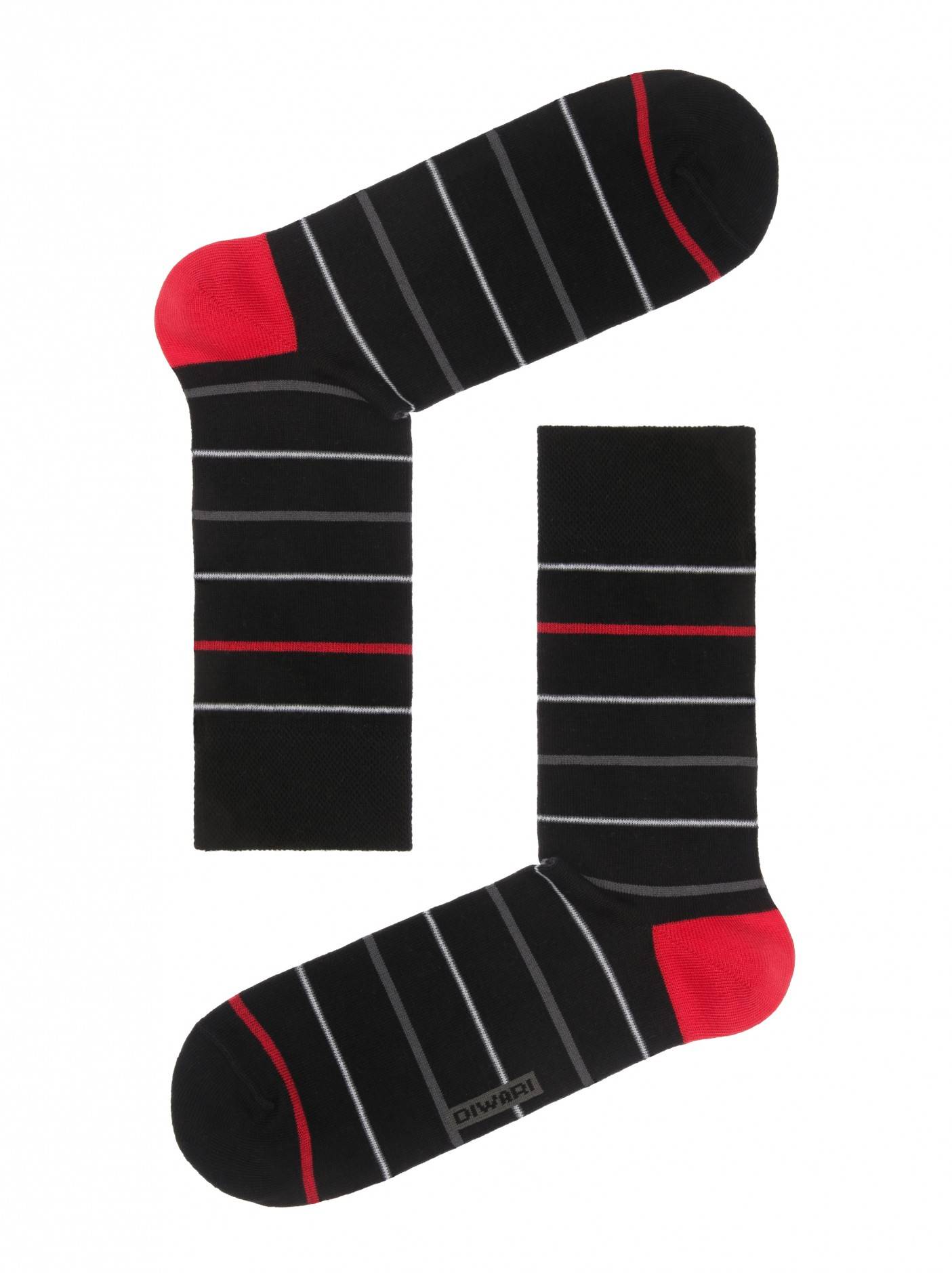 Happy 054 Stripe sock black