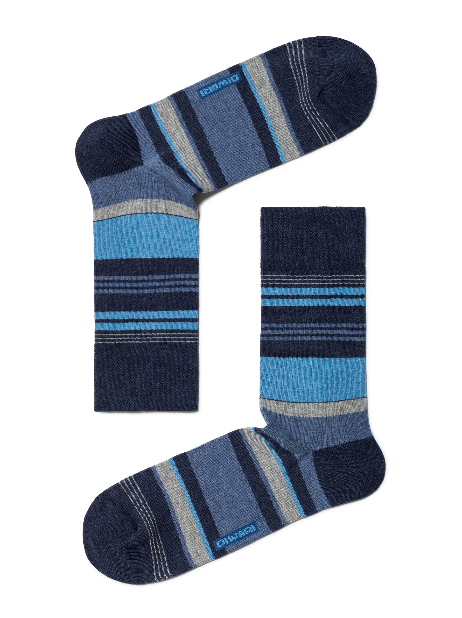 Fantasie Diwari heren streepsok Donker Blauw / Navy