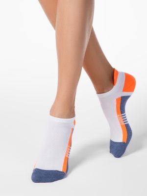 Dames sneaker sport sok oranje