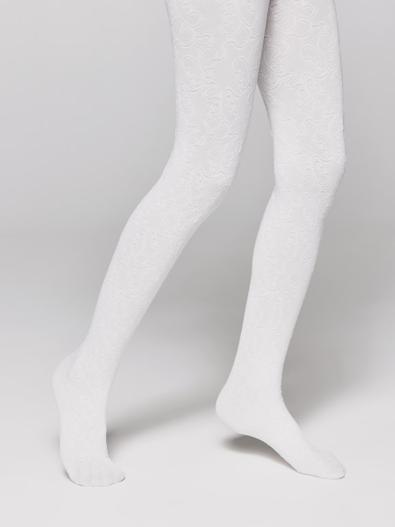 Kinder fantasie panty bloem motief 50 denier Conte Daisy - Afbeelding 2