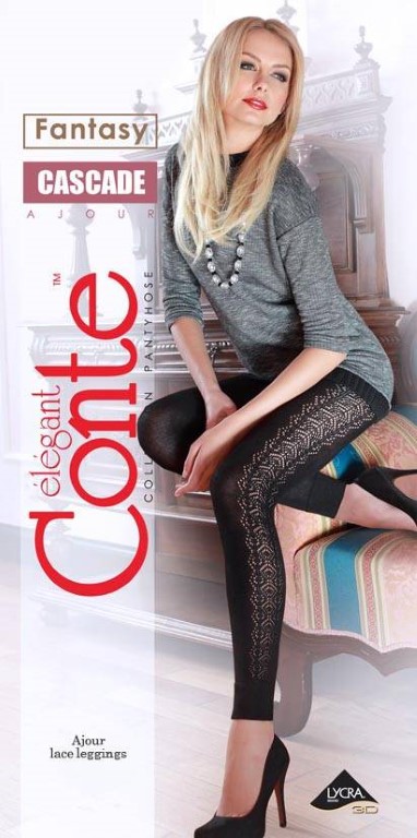 Fantasie legging katoen zwart Cascade